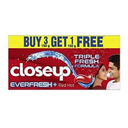 Closeup Tooth Paste Triple Fresh Formula Buy 3 Get 1 Free